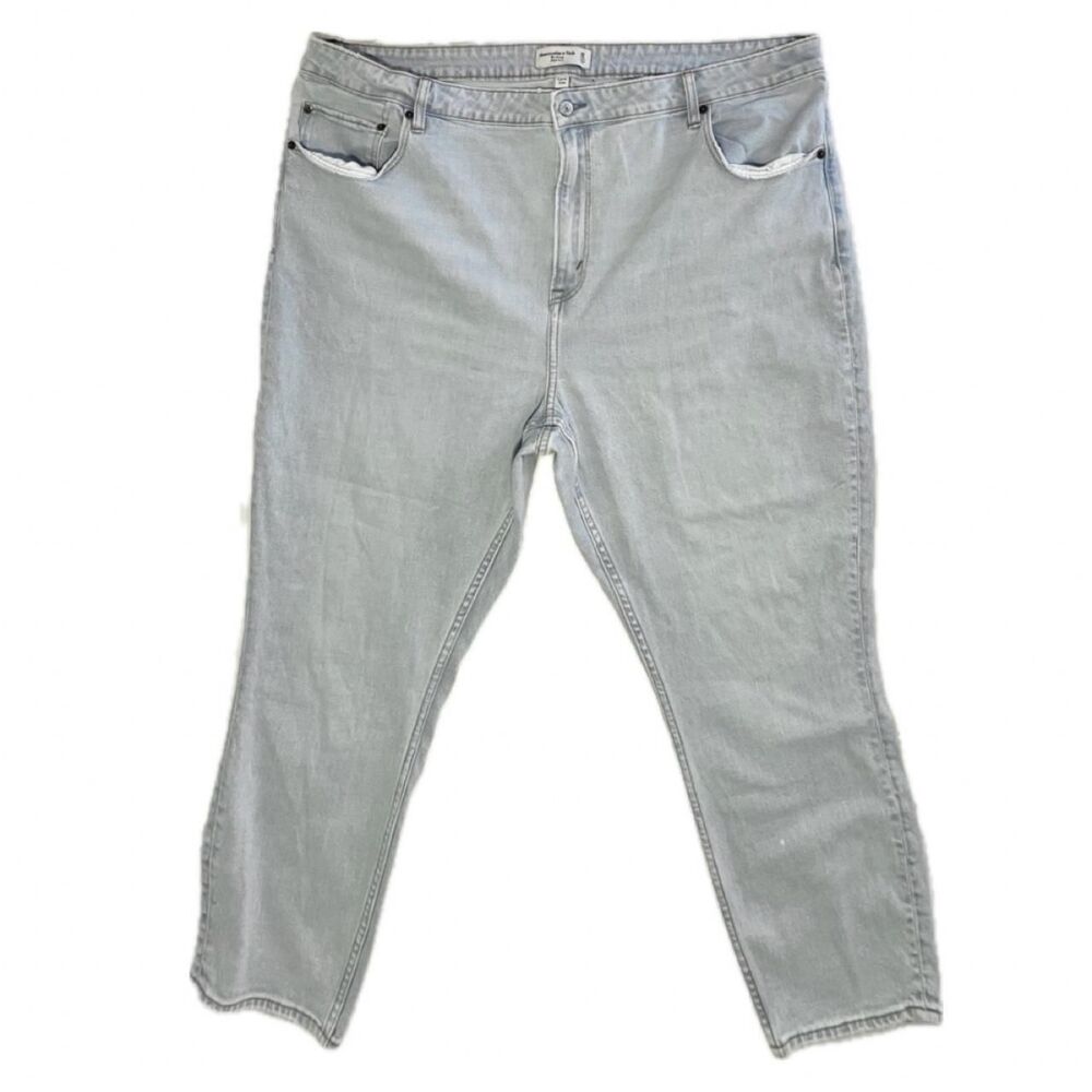 Abercrombie-fitch Women's Blue and Grey Jeans